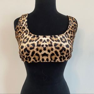 NWOT leopard crop top US woman’s 2